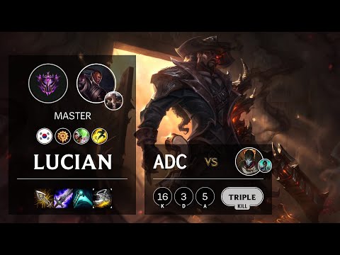 Lucian ADC vs Jhin - KR Master Patch 10.22