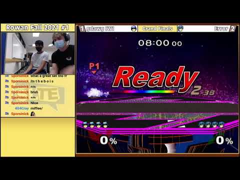 Rowan Fall 2021 #1: gdawg (Falcon) Vs. Error (Marth) - Grand Finals