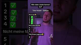 Wie viele Lieder kennst du? Tote Hosen - Edition🥳 #deutsch #dorfkind