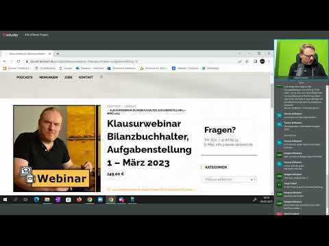 Offene Fragestunde - Gratiswebinar 9. März 2023 - Bilanzbuchhalter