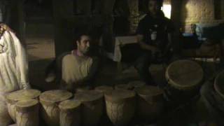 AUBERGE DU SUD MUSTAPHA BOUMALN PLAYING DRUMS MAY 2010