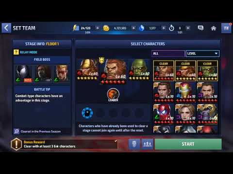 MARVEL FUTURE FIGHT - GAMEPLAY AND RECOMMENDED CHAR TO CLEAR SHADOWLAND FOR REACH HIGHEST FLOOR