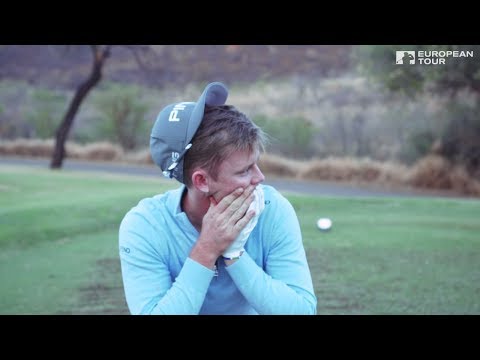Brandon Stone tries to make a hole-in-one with 500 balls