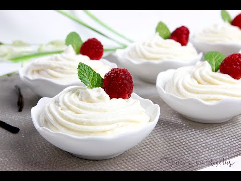 Mousse de vainilla😍FÁCIL Y RIQUÍSIMO!!