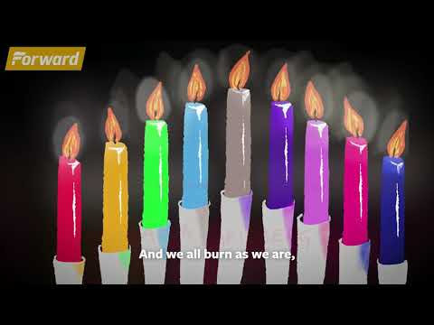 Yiddish Hanukkah song, "Akht likhtlekh" (Eight Candles)