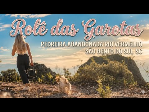 Pedreira Abandonada Rio vermelho! Perigosa e linda 🤩 rolê das garotas 🩷🐶💁🏼‍♀️ São Bento do Sul SC