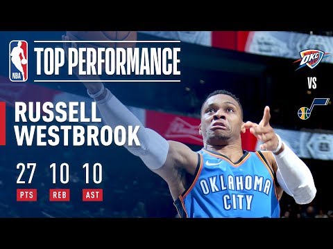 Russell Westbrook Gets His 90th Career Triple-Double vs. Jazz | December 23, 2017