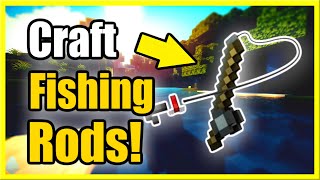 How to Make a Fishing Rod in Minecraft and Catch Fish (Recipe Tutorial)