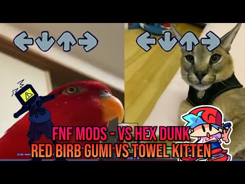 VS Hex Dunk BUT HECKER vs RED BIRB GUMI SING IT - Friday Night Funkin' Custom Animation #shorts