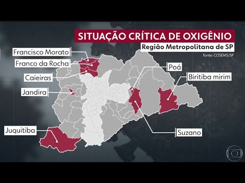 Juquitiba no SPTV pela falta de oxigênio no hospital da cidade.