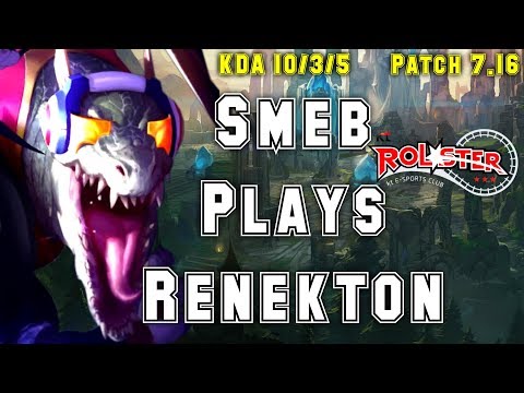 Smeb Is A Renekton Abuser! kt Smeb Plays Renekton vs Jarvan IV Top - S7 Ranked | Patch 7.16