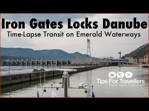 Experience a thrilling transit through the Iron Gates Locks on Danube River (Time-lapse video)
