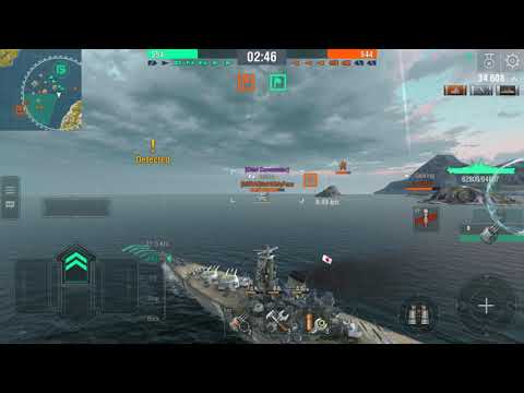 World Of Warship Blitz Yamato gameplay