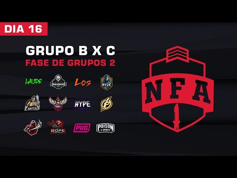FREE FIRE AO VIVO - LIGA NFA SEASON 4 | DIA 16 - GRUPO B x C - #NFAS4