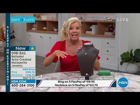 BellaMoi Sterling Silver 4ctw Created Moissanite Butterf...