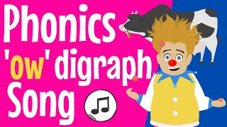 ow Sound | Phonics Song | ow (cow) Sound | ow | Digraph Ending w: ow | Phonics Resource ow Words