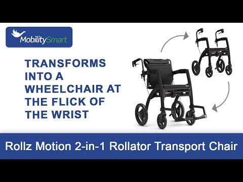 Rollz Motion | 2 in 1 Rollator Transport Chair