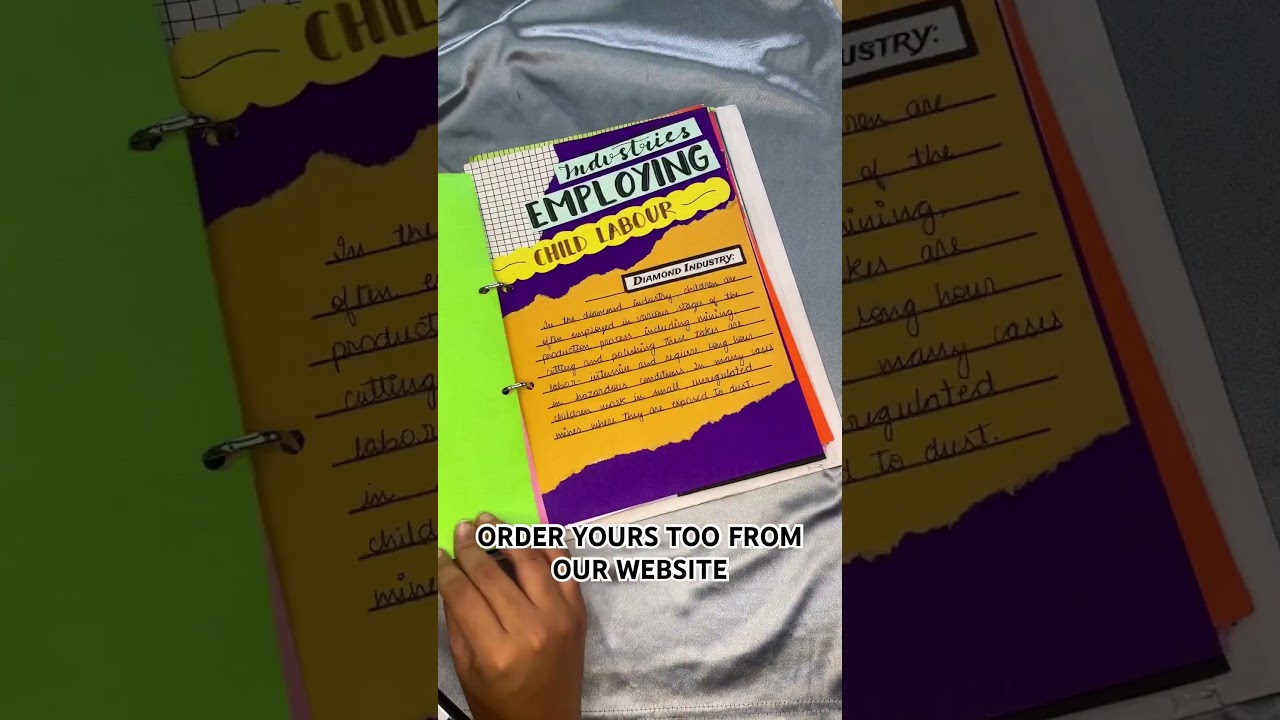 Class 12th English project file on the topic- ‘Child Labour in India’ #schoolproject #cbse #homework