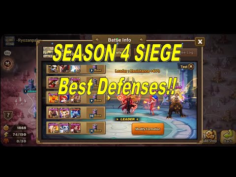 [SUMMONERS WAR] Season 4 Siege - My Best Defenses