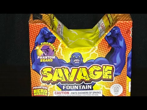 Phantom Fireworks Savage Fountain Hero Series