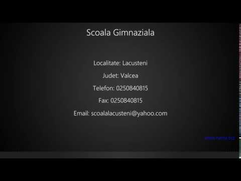 Scoala Gimnaziala Lacusteni