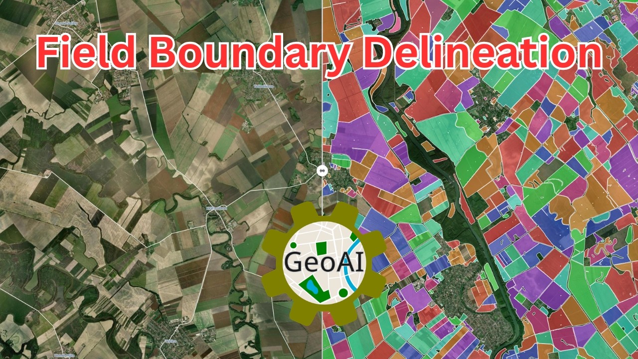 Agricultural Field Boundary Delineation (Instance Segmentation) with GeoAI