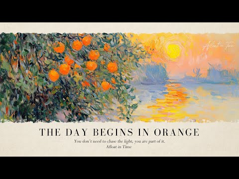 🍊 The Day Begins in Orange | Peaceful Piano Music for Relaxation, Focus, Reading, Study & Inner Calm