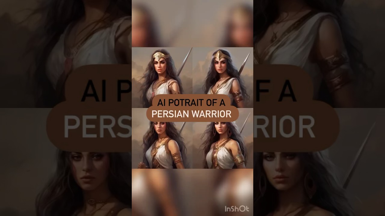 AI portrait of A PERSIAN Warrior 😳🙊 how does she look? #persian #persia