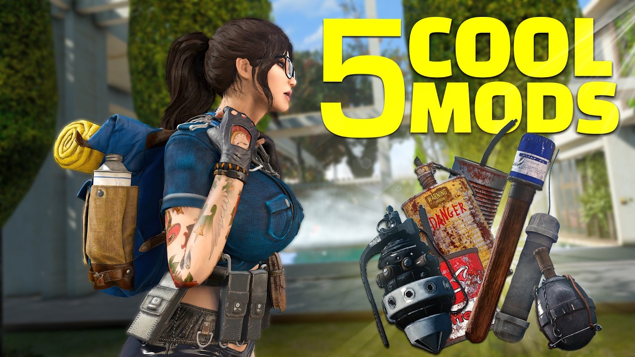 Fallout 4 - 5 COOL MODS - Grenade Pack, Visitors & BOS Infantry 76 Armor (Xbox One & PC)