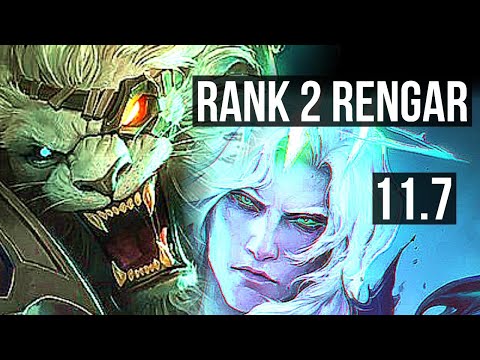 RENGAR vs VIEGO (JUNGLE) | Rank 2 Rengar, 7 solo kills, 1100+ games, 15/3/3 | TR Grandmaster | v11.7