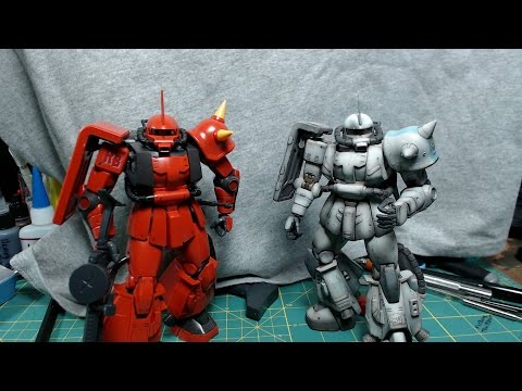 Review MG 1/100 MS-06R 2 Johnny Ridden ZAKU VER 2.0 By Usagundamstore