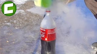 Никогда НЕ СМЕШИВАЙТЕ КОКА КОЛУ с ЖИДКИМ АЗОТОМ