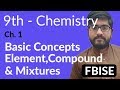 9th Class Chemistry Federal Board Ch 1 Basic Concept Of Chemistry Chemistry Federal Board