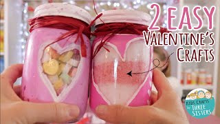 2 Easy DIY Valentine's Craft Ideas | Candy Jars & Paper Heart Chain
