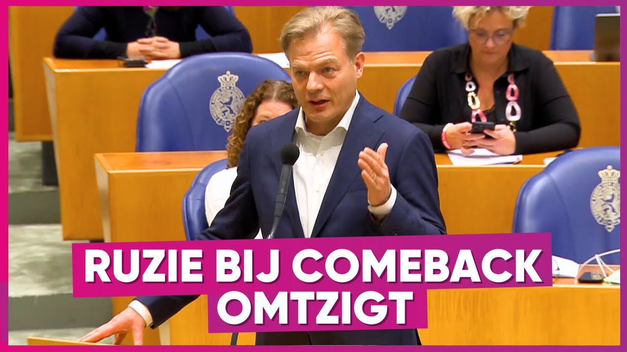 Chaos! Omtzigt is terug en zorgt gelijk voor ruzie