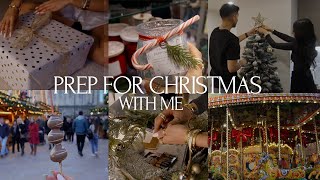 DECORATING FOR CHRISTMAS | tree decor date, xmas markets, shopping haul, gift wrapping & more!