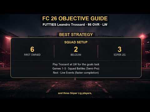 FUTTIES Leandro Trossard 98 OBJECTIVE GUIDE - Full FC 26 Requirements & Rewards #fc27objective
