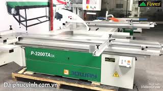 MÁY CƯA BÀN TRƯỢT 2 LƯỠI CNC | MÁY CẮT VÁN FULL AUTO ĐÀI LOAN P-3200-3x