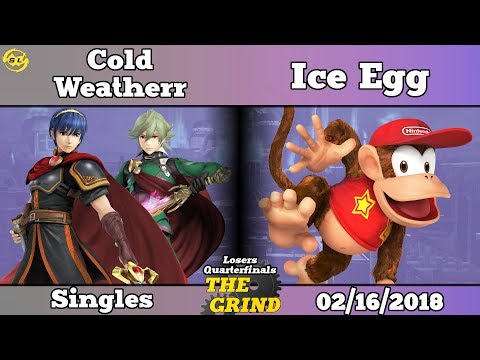The Grind 14 SL|ColdWeatherr (Corrin, Marth) vs Ice Egg (Diddy Kong) Losers Quarterfinals