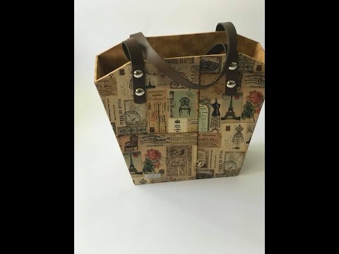 Bolsa sacola em cartonagem