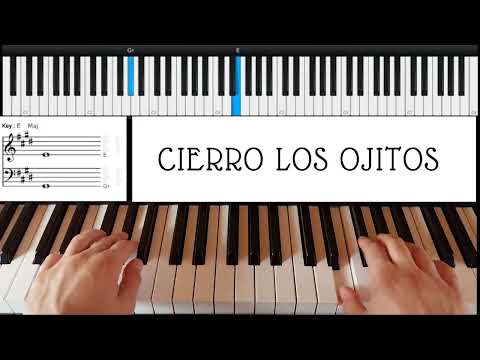Cierro los ojitos - Clases de piano en 1'