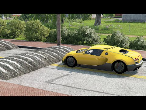 Mobil vs Speed Bumps #7 - BeamNG Drive
