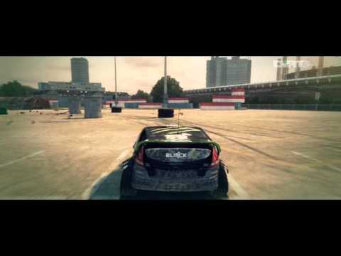 Dirt 3 Drift Between Tyres And Concrete Pipes