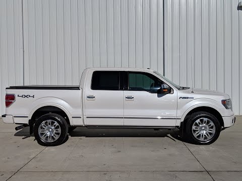 2013 Ford F 150 Platinum White T881520 Crew 4WD
