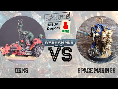 Warhammer 40k 9th Edition - Orks VS Primaris Space Marines - Crusade Batrep Incursion The Ritual