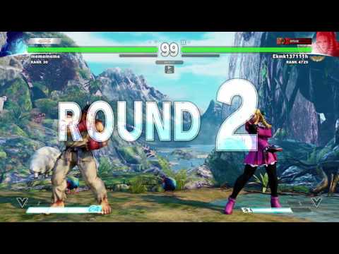 【STREET FIGHTER 5/V】Daigo Umehara(RYU) VS Ekmk117111h(KARIN)