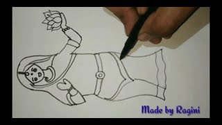 Goddess Sita drawing for kids!!Pencil drawing for kids!! prajjwal kesarwani||