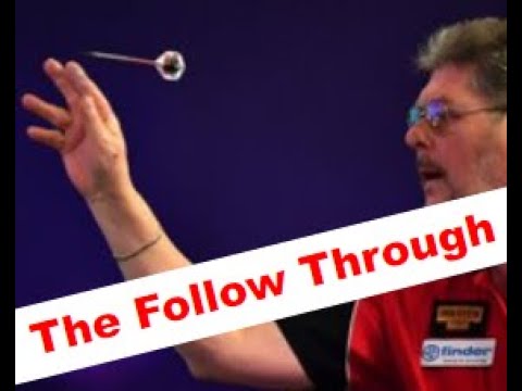 How to throw darts 5# -  The Follow Through & Release of your darts throw.