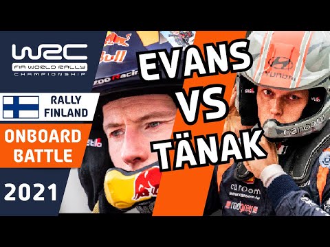 Elfyn Evans VERSUS Ott Tänak : Split Screen Rally Onboard : WRC Secto Rally Finland 2021