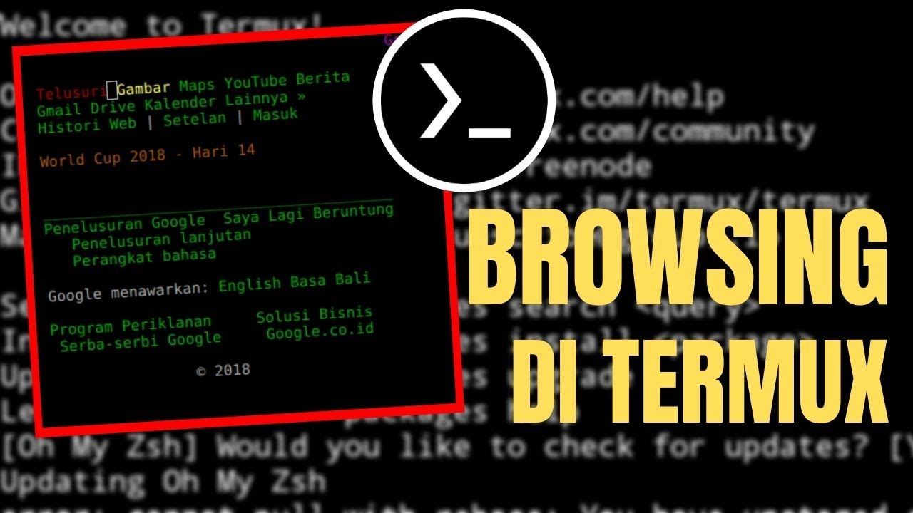 Cara Browsing di Termux